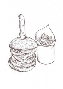 Burger Illustration Revolution